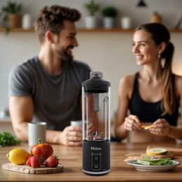 Blender Liquidificador Portátil Philco 700ml Sem Fio PLQ01A