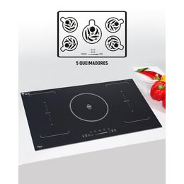 Cooktop 5 Bocas De Indução Philco Zona Flex PCT05IFP 220V