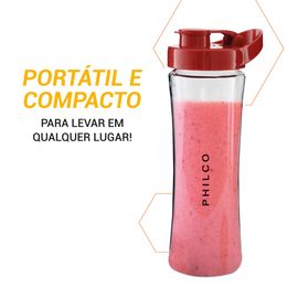 Liquidificador Philco Fit Retrô Blender Vermelho 300W
