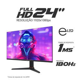 Monitor Gamer Philco 24” 180Hz Full HD 1MS PMG24M23T