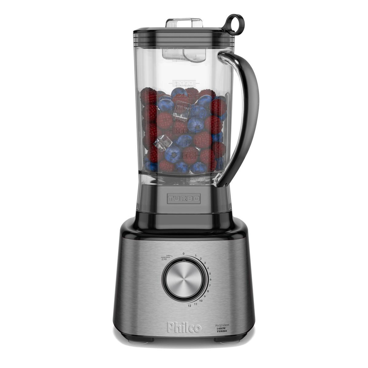 Menor preço em Liquidificador Philco 1400W 3L 12 Velocidades Inox PLQ2100PI