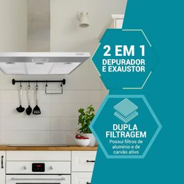 Depurador e Exaustor Inox Philco 3 Velocidades 150W PDR80I