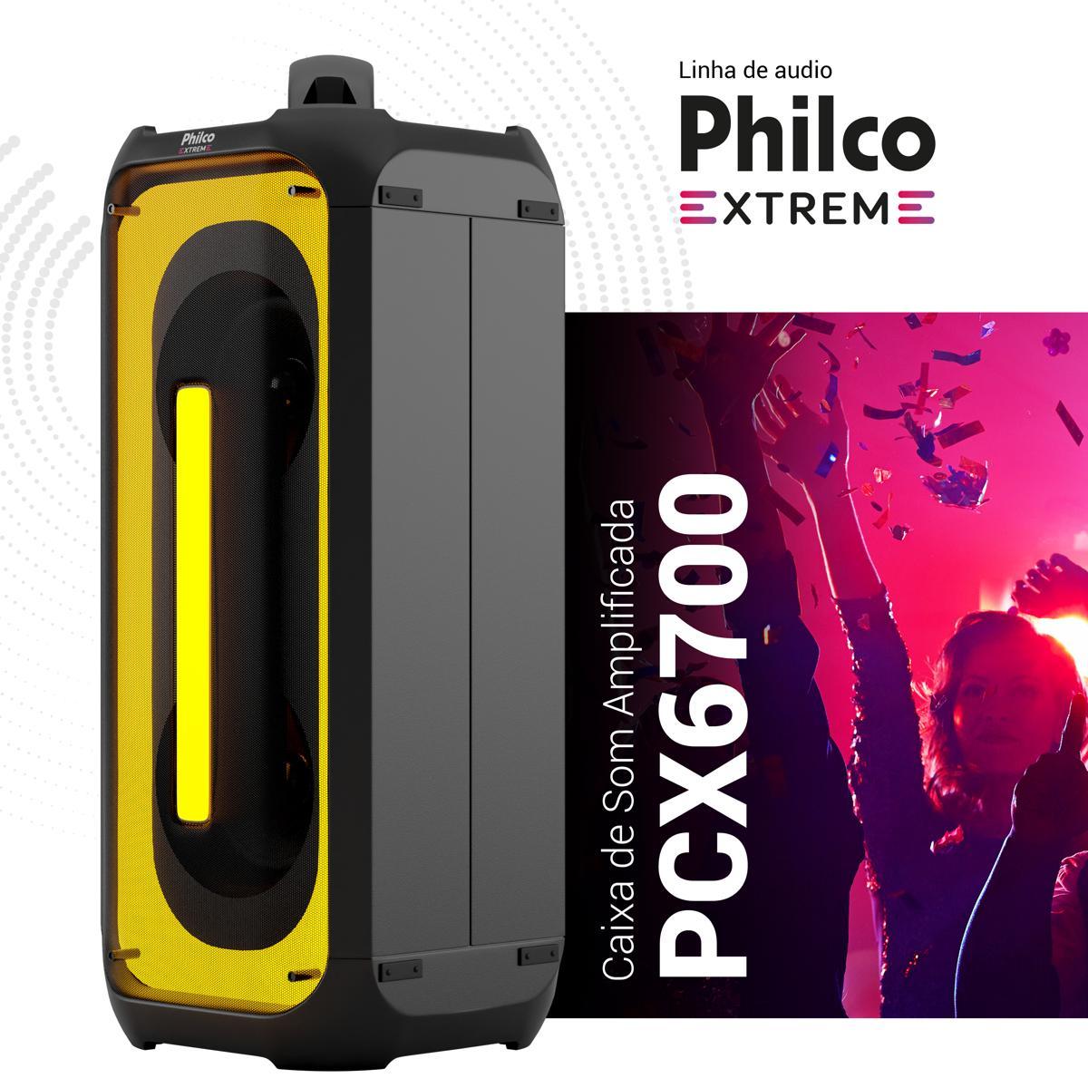 Caixa de Som Philco Extreme 650W Ex Bass PCX6700 - Loja Oficial