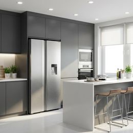 Geladeira 486L Philco Inverter Side by Side Inox PRF504ID