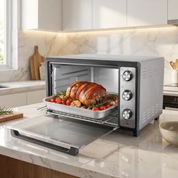 Forno Elétrico Philco 60L Preto Inox 4 Resistências PFE60I