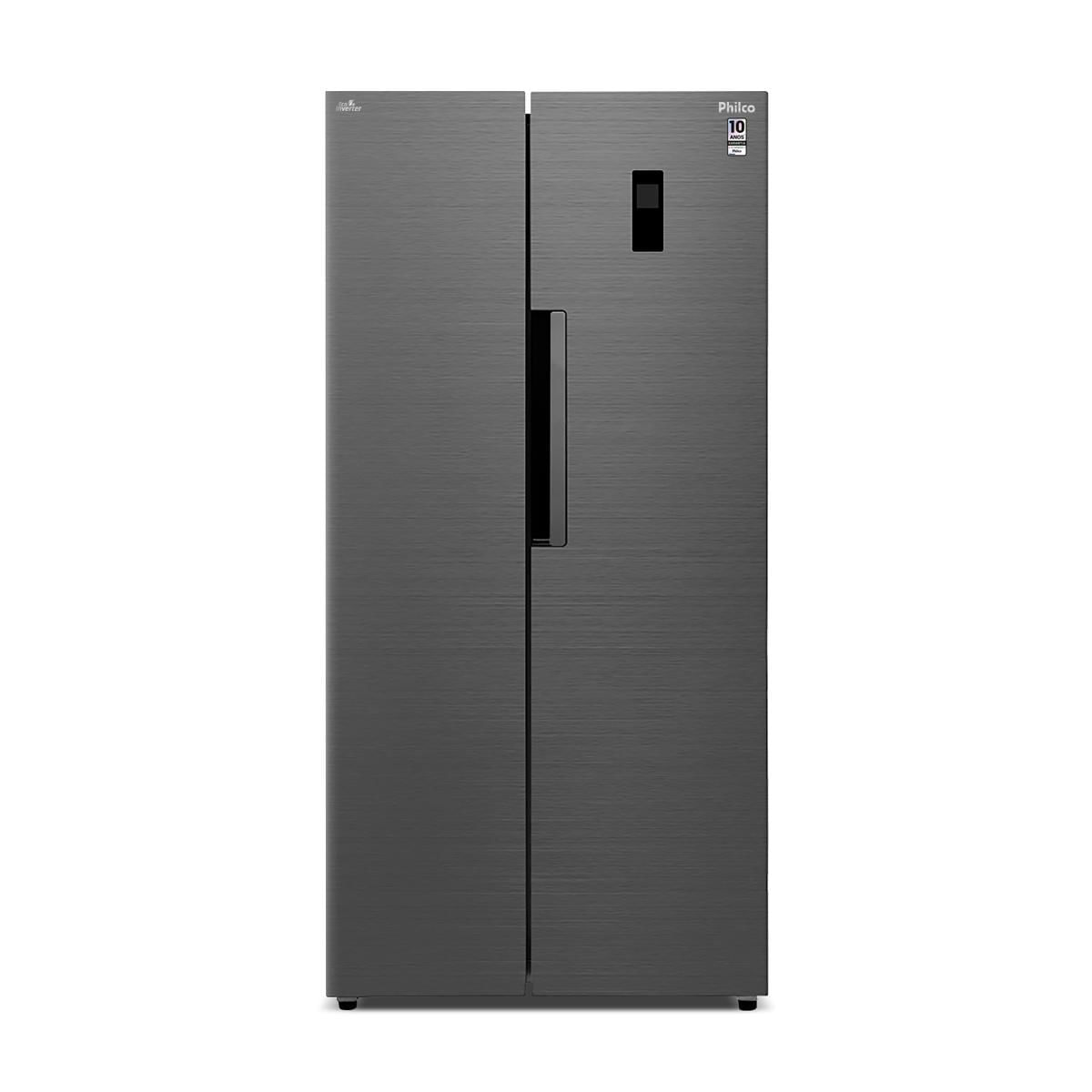 Geladeira 460L Philco Inverter Side By Side Inox PRF46C - Loja Oficial  Philco - Eletrodomésticos, Acessórios e Eletroportáteis