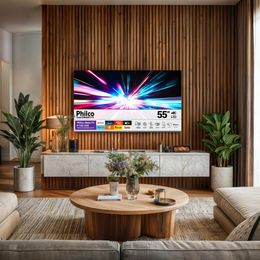 Smart TV 55" Philco 4K UHD Roku TV Dolby Audio P55CRA