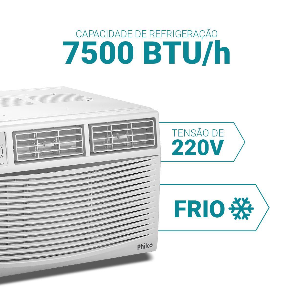 Ar-Condicionado Philco Janela 7500BTUs Frio PAJ7FA