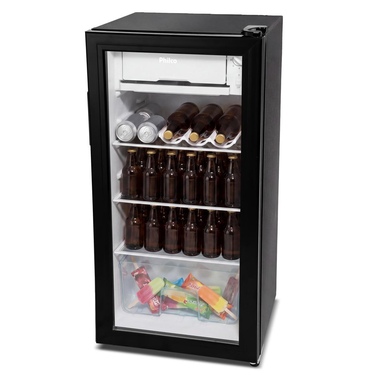 Frigobar Philco 85L Preto 7 Níveis de Temperatura PFG105PG - Loja